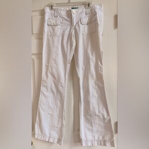 Abercrombie & Fitch White Flare Jeans